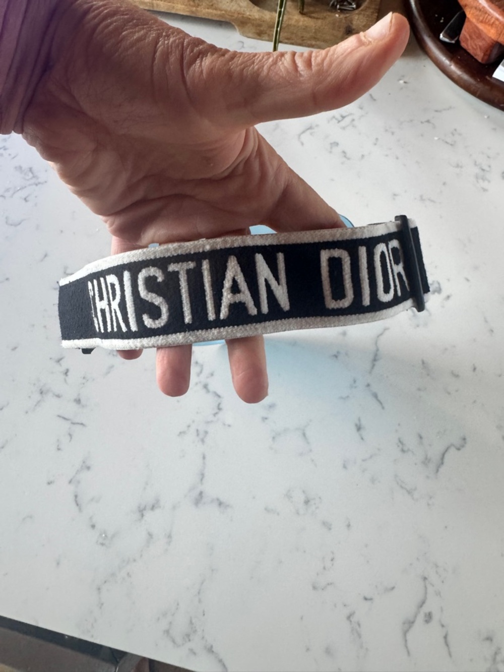 CHRISTIAN DIOR WOMEN'S BLUE VISOR - Picture 4 of 8